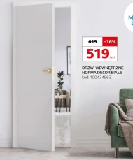 Drzwi wewnętrzne Białe