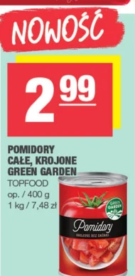 Pomidory krojone Green Garden