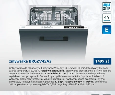 Zmywarka do zabudowy X Active