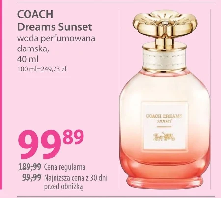 Woda perfumowana damska Coach