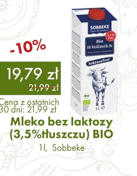 Mleko bez laktozy Bio