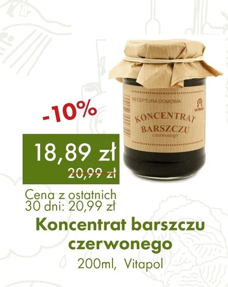 Koncentrat barszczu czerwonego Vitapol