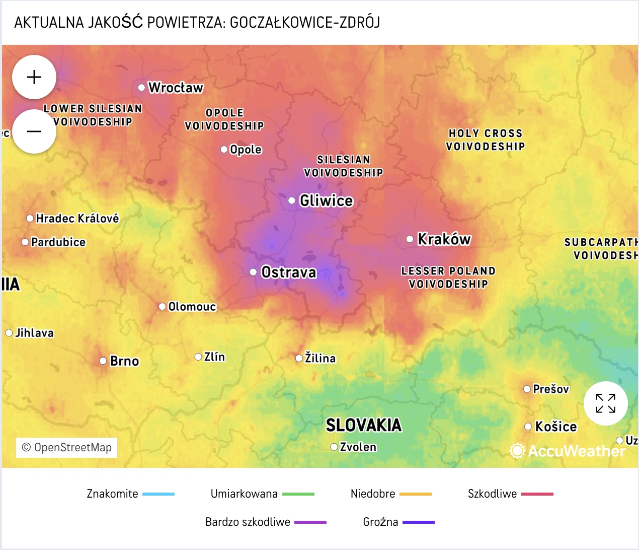 Uzdrowisko tonie w smogu. Aktualne dane alarmują, jakość powietrza jest fatalna