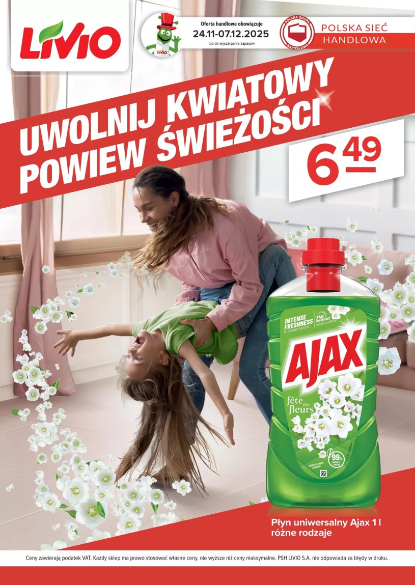 Gazetka promocyjna Livio - ważna od 24. 11. 2025 do 07. 12. 2025