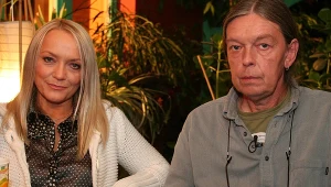 Małgorzata Ostrowska i Jacek Gulczyński w 2006 r. podczas nagrania programu "Zacisze gwiazd"