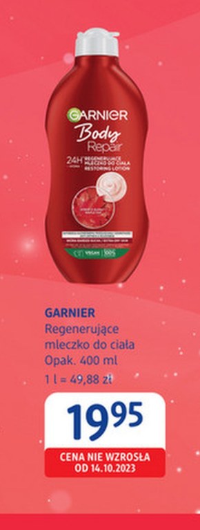 Mleczko regenerujące Garnier niska cena