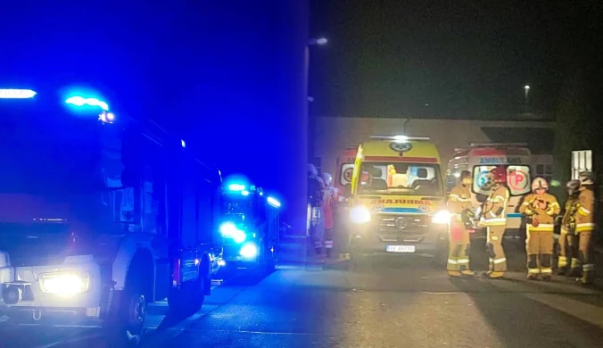 Wybuch i pożar baterii z telefonu komórkowego w internacie w Ropczycach (woj. podkarpackie)