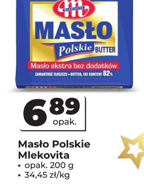 Masło Mlekovita niska cena