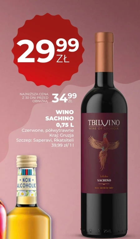 Wino półwytrawne Sachino