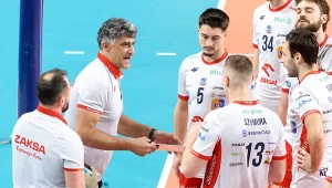Siatkarze ZAKS-y Kędzierzyn-Koźle z trenerem Andreą Gianim