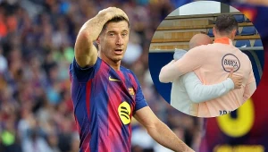 Tylko spójrz kogo spotkał "Lewy" na treningu "Barcy". Film krąży po sieci, hit