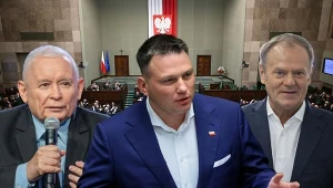 Największe partie ze stratą, jedna formacja się umacnia. Najnowszy sondaż