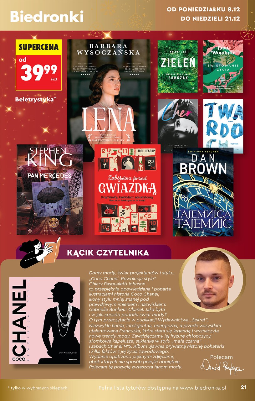 Gazetka: Świąteczne hity i inspiracje - Biedronka - strona 21