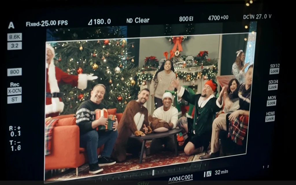 Gwiazdy na planie teledysku do świątecznego hitu Polsatu 