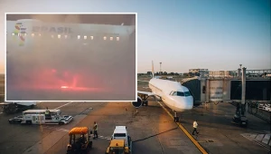 Samolot szykował się do startu. Nagle pojawił się ogień, pilna ewakuacja