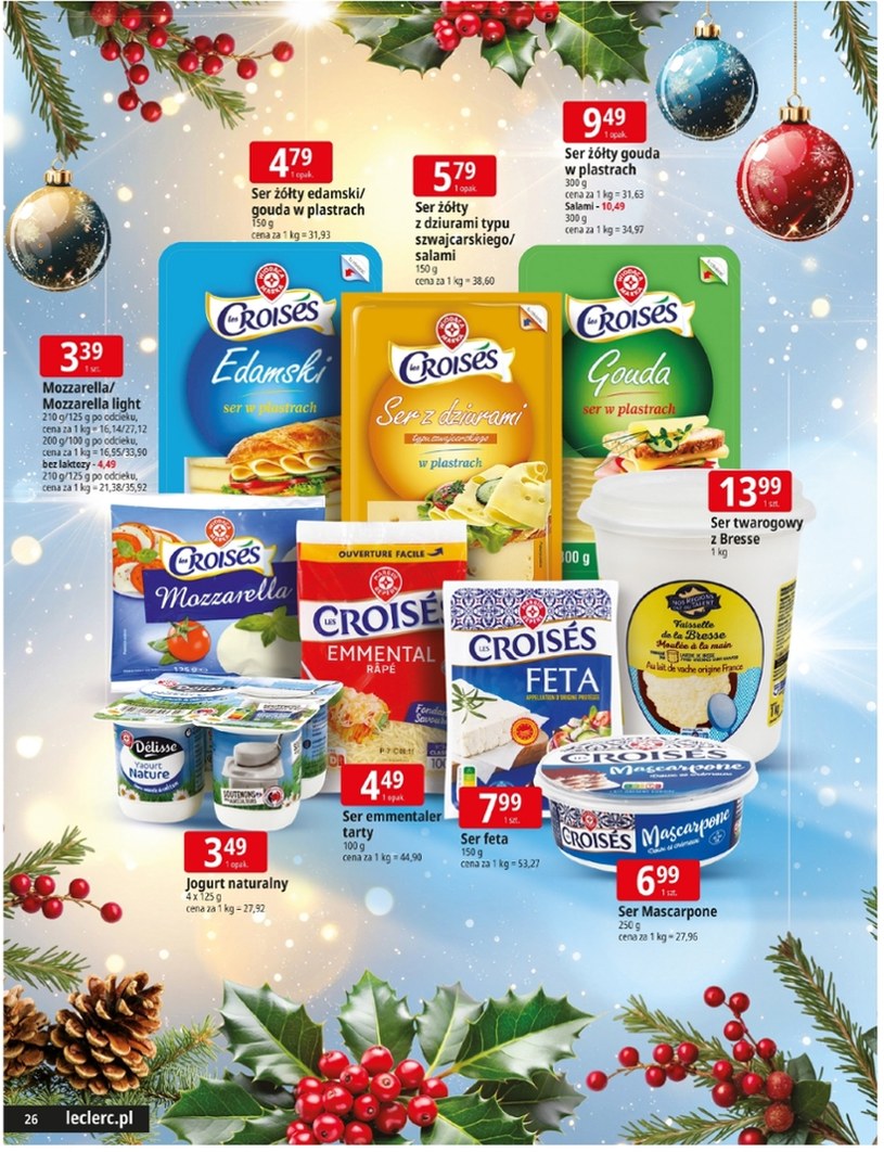 Gazetka: Czas na świąteczne pyszności - E.Leclerc - strona 26