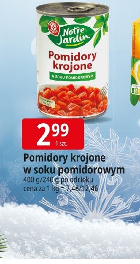 Pomidory krojone Notre Jardin niska cena