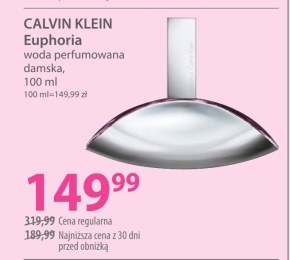 Woda perfumowana damska Calvin Klein niska cena