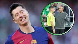 Gol "Lewego", później czerwona kartka dla Flicka. To było bolesne potknięcie