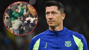 Lewandowski świętował, gdy wydarzył się skandal. Kibic pobity na trybunach