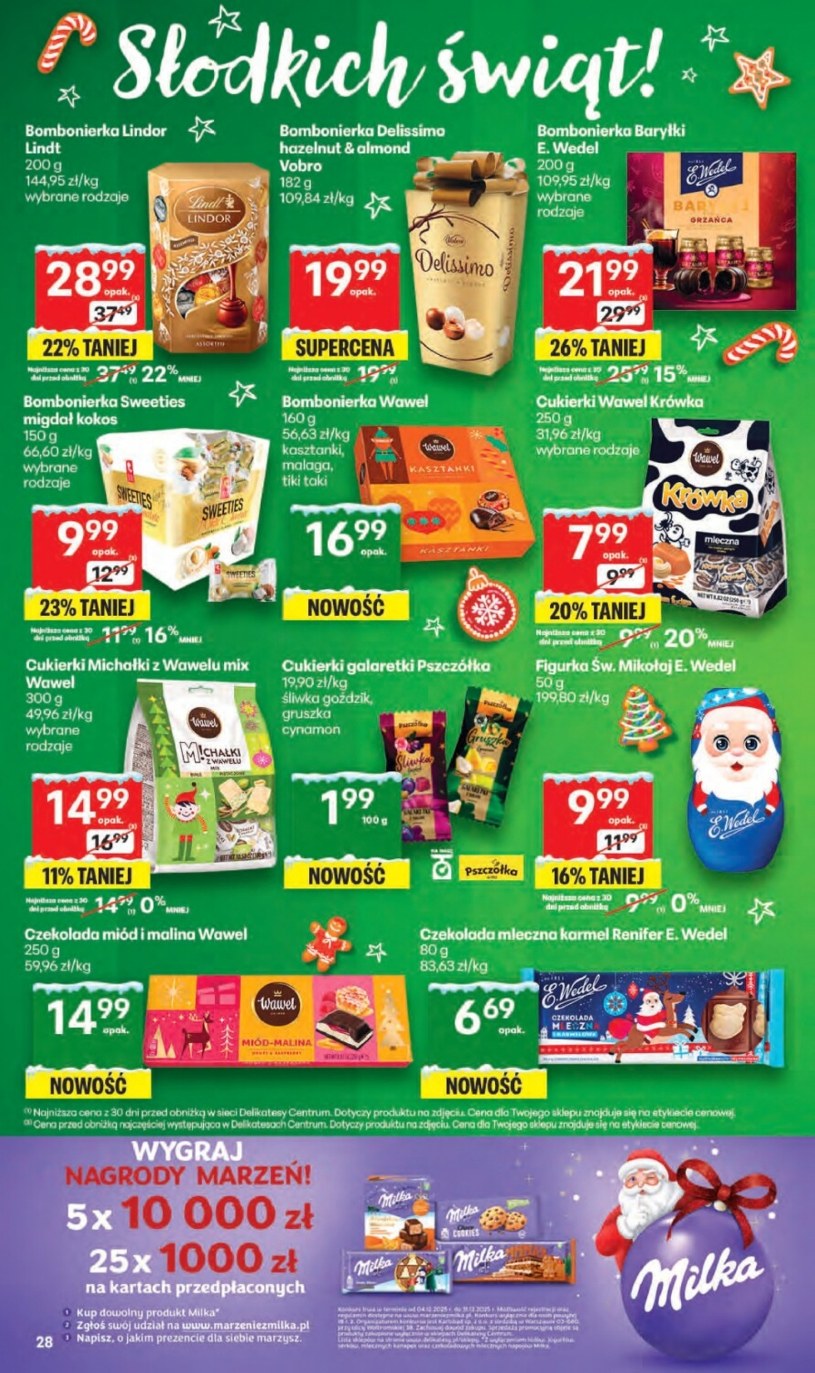 Gazetka: Świąteczne hity dla każdego - Delikatesy Centrum - strona 28