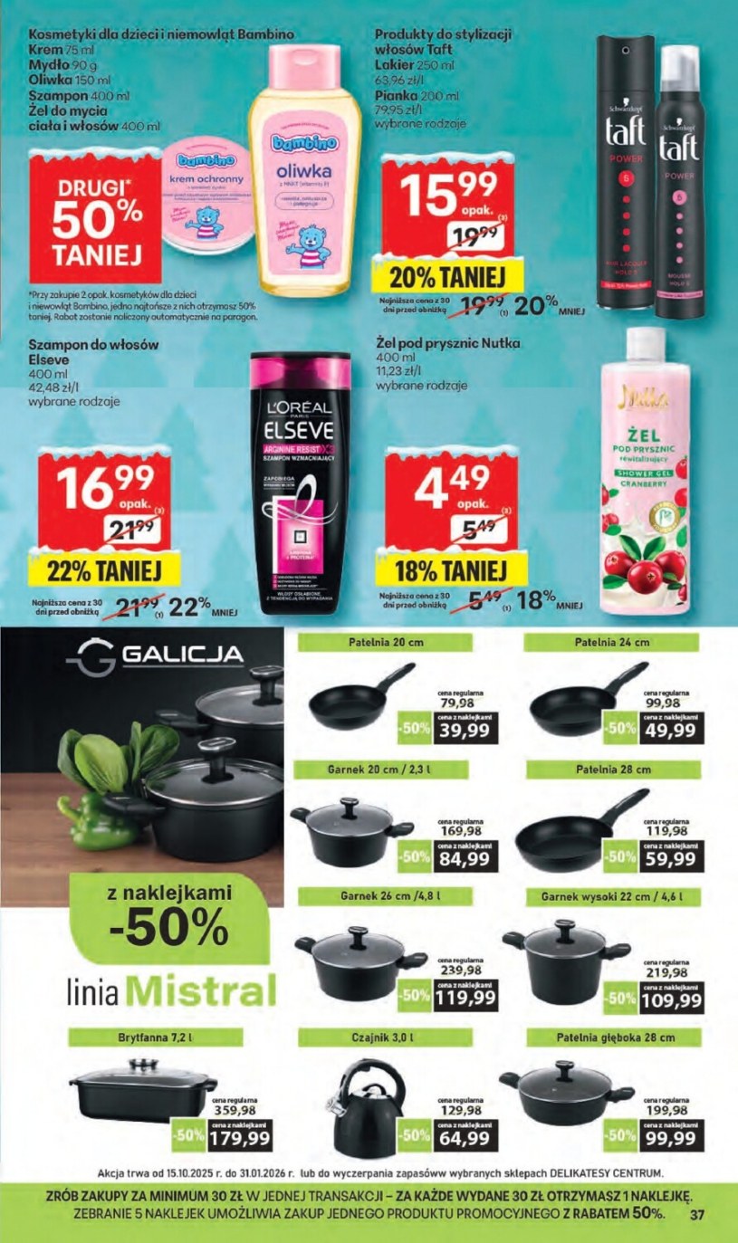 Gazetka: Świąteczne hity dla każdego - Delikatesy Centrum - strona 37