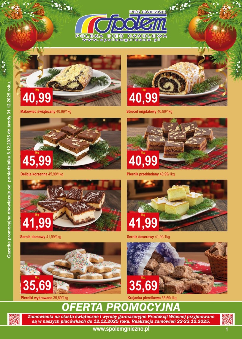 Gazetka promocyjna PSS Społem Gniezno - ważna od 08. 12. 2025 do 31. 12. 2025