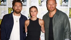 Richard Rankin, Sophie Skelton, Sam Heughan
