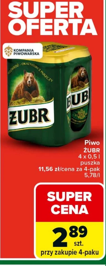 Пиво Żubr
