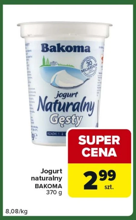 Jogurt naturalny Bakoma