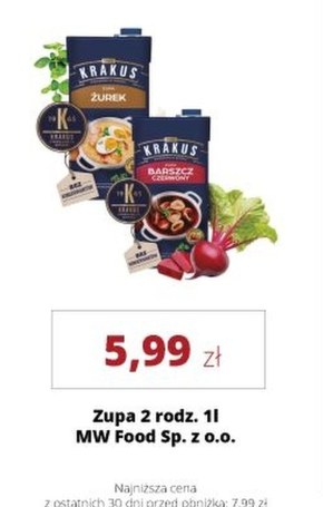 Zupa Krakus niska cena