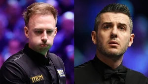 Judd Trump (z lewej) i Mark Selby