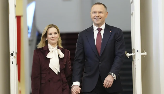 Marta Nawrocka zwróciła na siebie uwagę stylizacją 