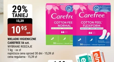 Wkładki higieniczne Carefree