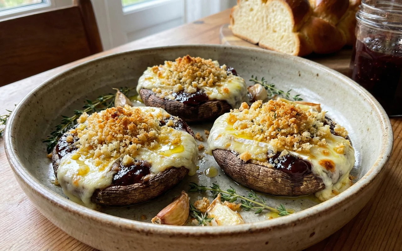 Zapiekane pieczarki portobello