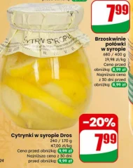 Brzoskwinie w syropie Dros