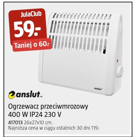 Ogrzewacz elektryczny Anslut