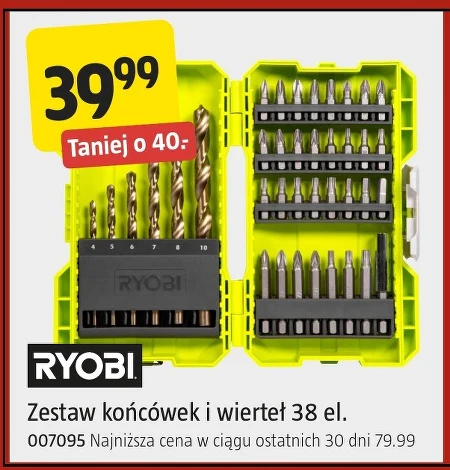 Zestaw wierteł Ryobi
