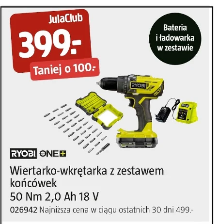 Wiertarko-wkrętarka Ryobi