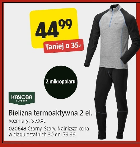 Bielizna termoaktywna Kayoba