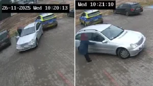 Auto stoczyło się prosto na radiowóz. 70-latek liczył, że ucieknie policji