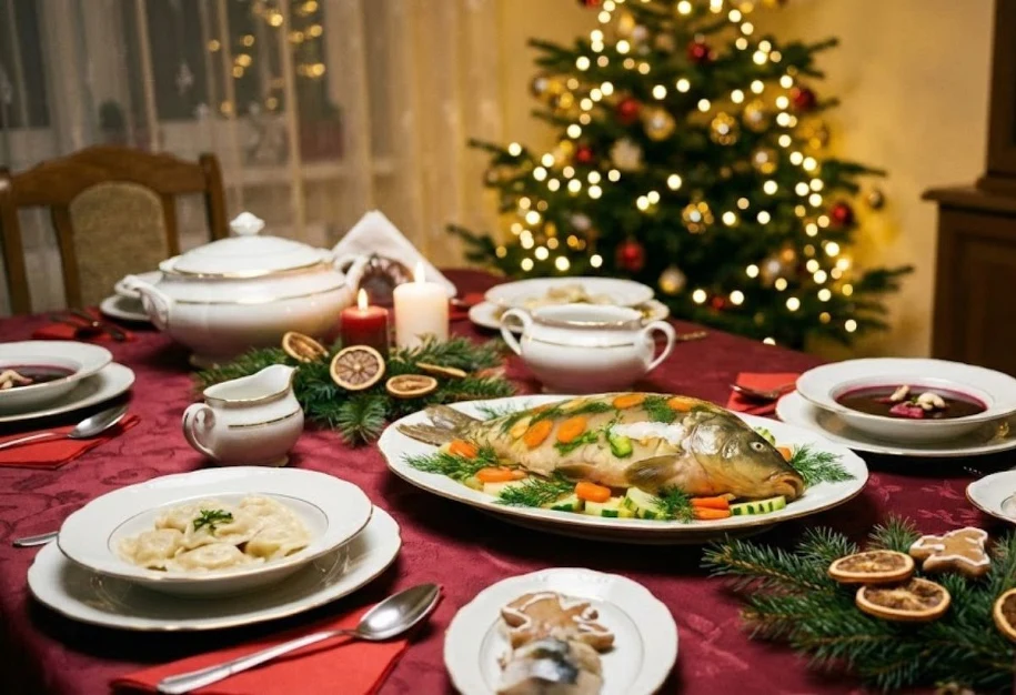 Karp na wigilijnym stole - /midjourney