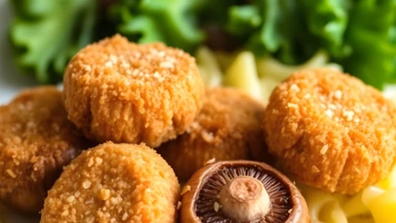 Panierowane grzybki w chrupiącym cieście z duszoną kapustą od Jurka Sobieniaka