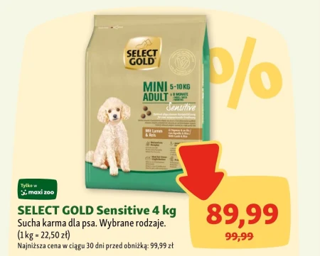 Karma dla psa Select Gold