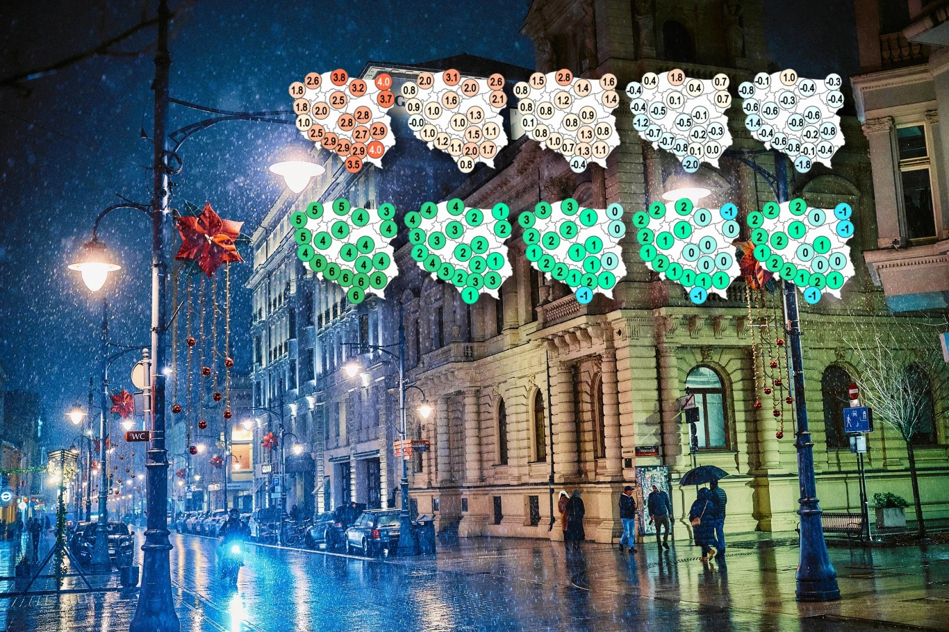 Lokalnie w Boże Narodzenie może popadać słaby śnieg. Szanse na to pojawią się zapewne jedynie na południowych krańcach Polski article cover