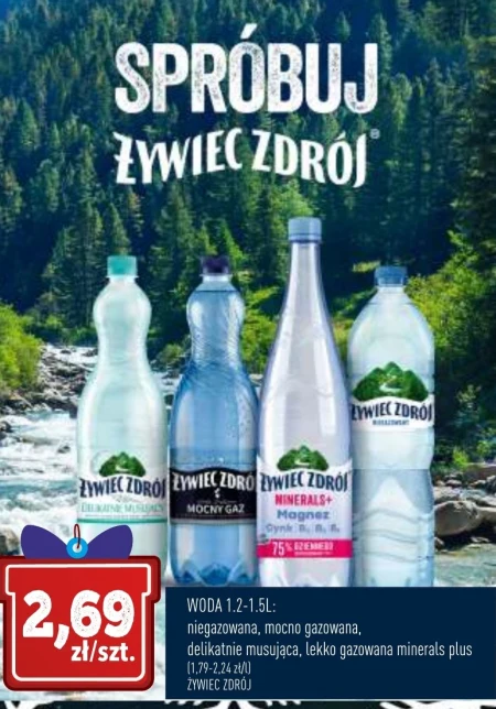 Woda niegazowana Żywiec zdrój