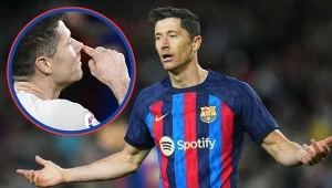 To był fatalny wieczór "Lewego". Czerwona kartka i ten gest. Drakońska kara