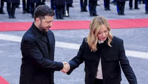 Włochy chcą "planu B", jeśli chodzi o wsparcie finansowe UE dla Ukrainy. Na zdj. prezydent Ukrainy Wołodymyr Zełenski i premier Włoch Giorgia Meloni