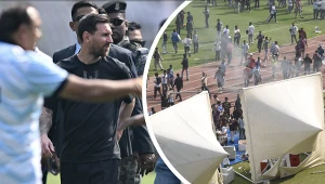 Latające krzesła i zdemolowany stadion. Zobaczyli Messiego i się zaczęło