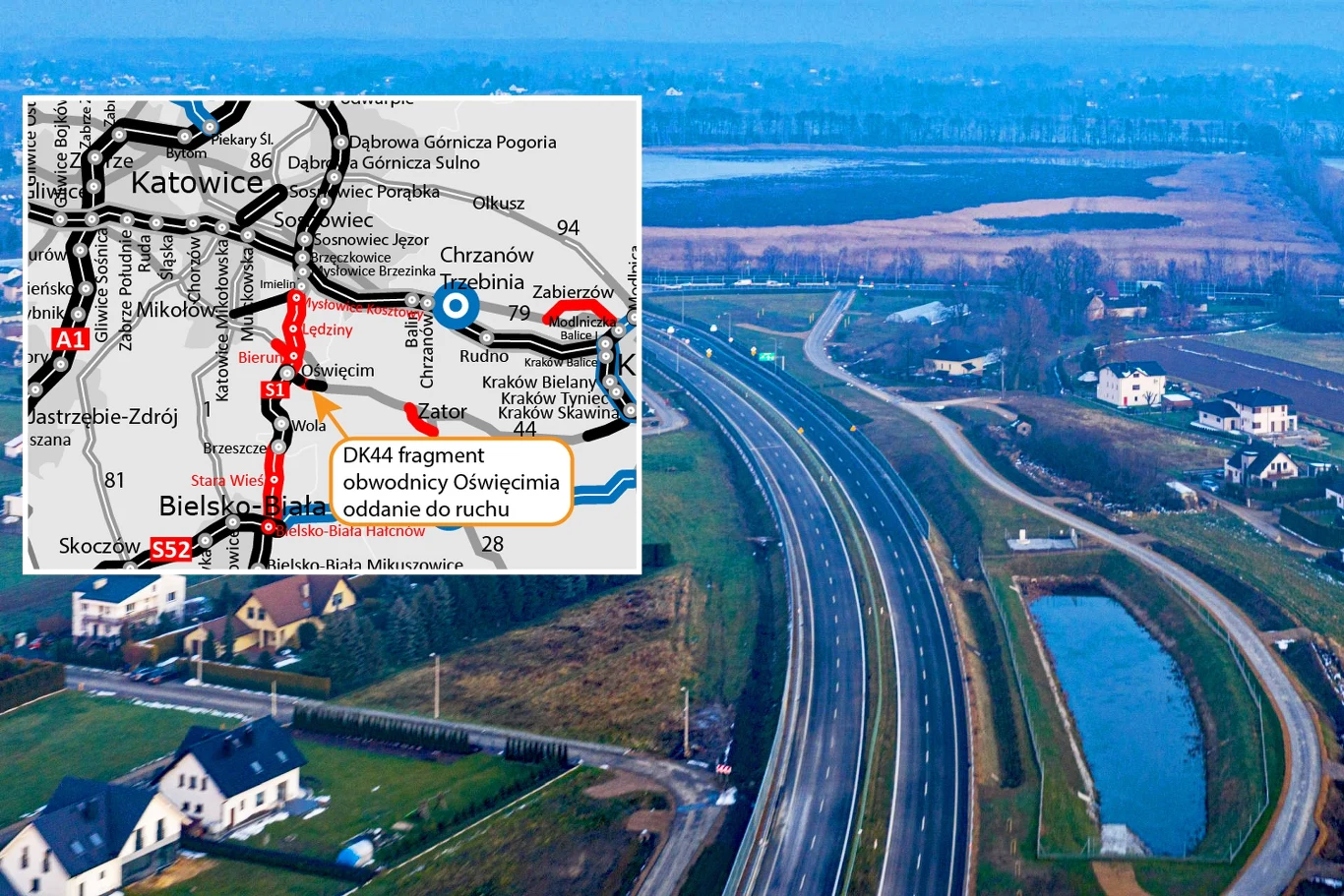 GDDKiA otworzyła nowy fragment obwodnicy Oświęcimia GDDKiA otworzyła nowy fragment obwodnicy Oświęcimia